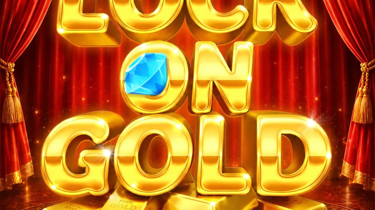 Lock On Gold slot machine interface na may gintong tema at marangyang disenyo